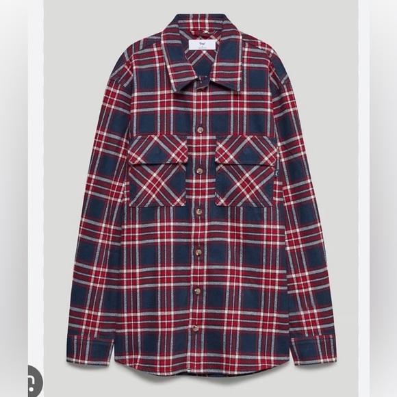 Aritzia TNA oversized plaid shirt jacket - Picture 5 of 5